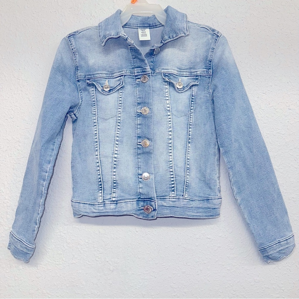 Girls blue Jean jacket sz 8-9y